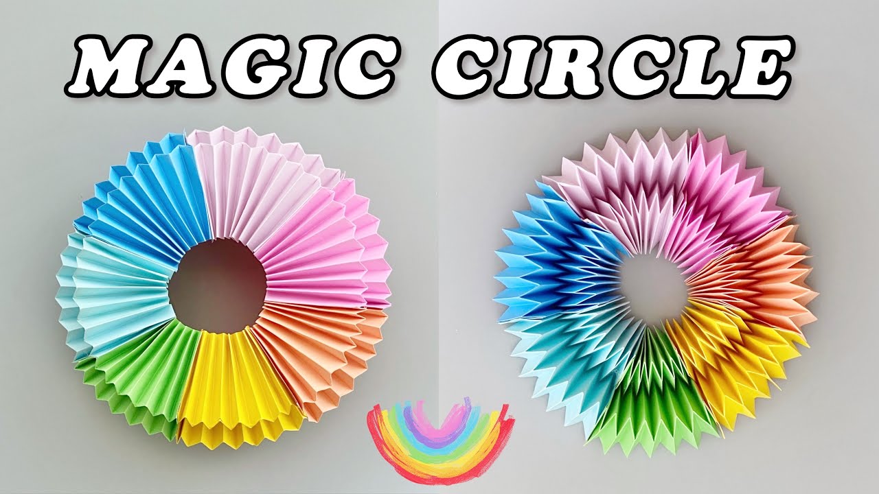 Easy Origami Magic Circle / Origami Toys for Kids /