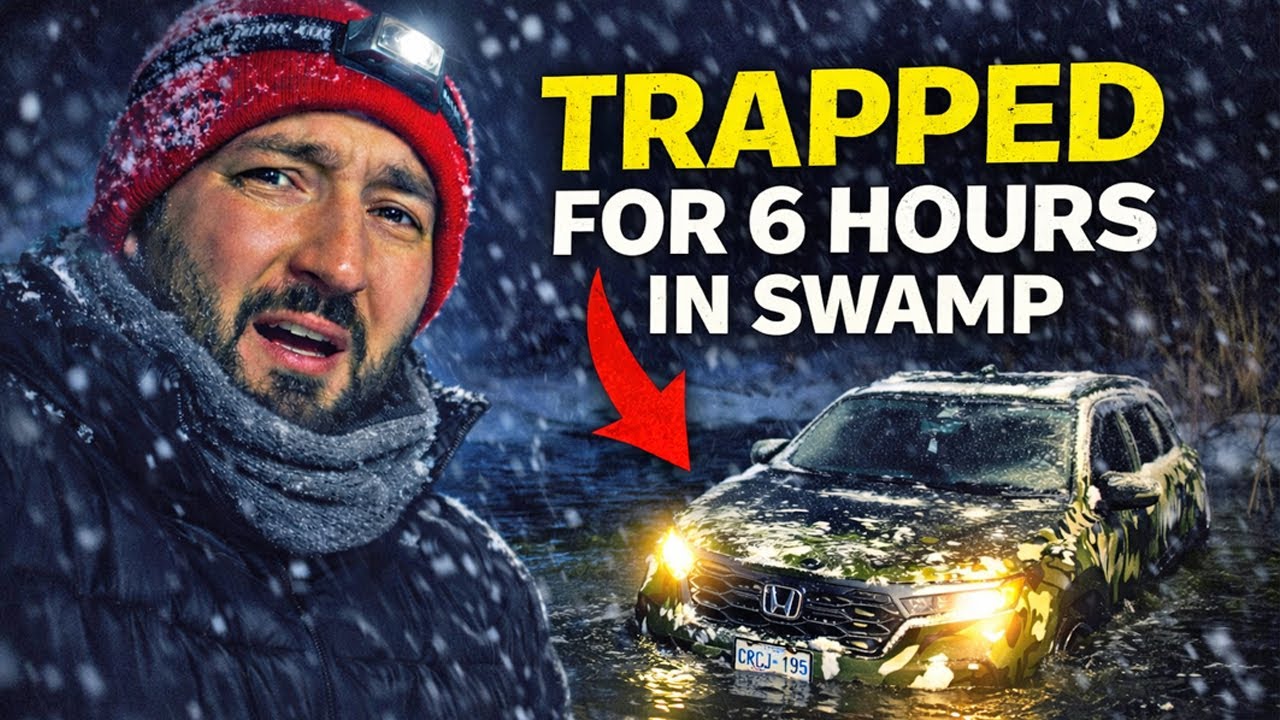 I Got Rescued After Crashing My Car Into a Swamp — Trapped for 6 Hours in a Snowstorm