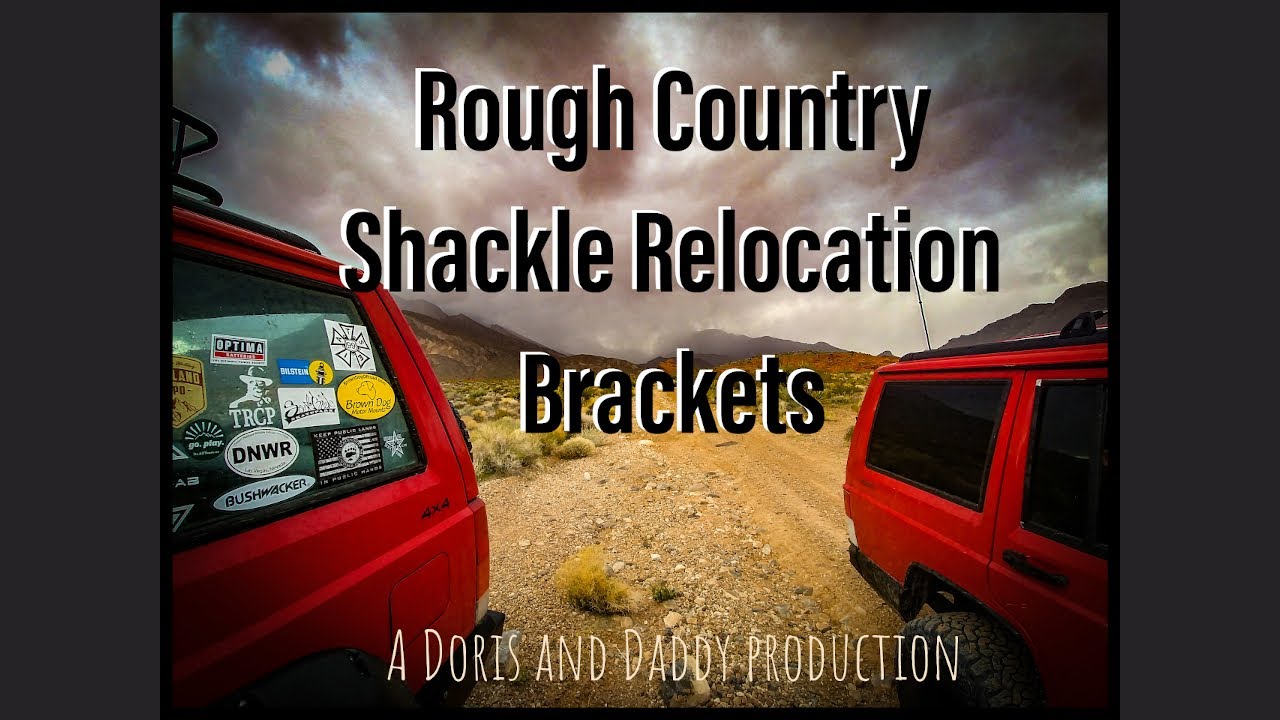 Rough Country Shackle Relocation Brackets for Jeep Cherokee XJ (2 ways to install)