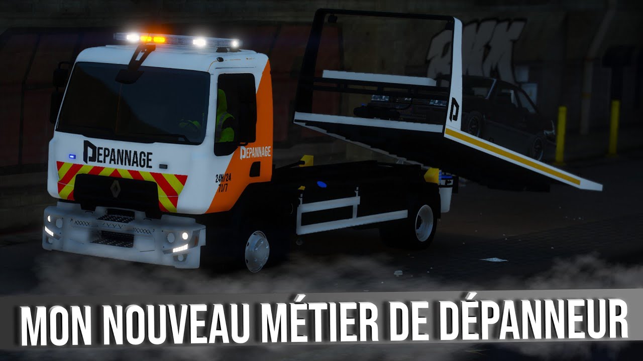 [GTA 5] JE DÉPANNE DES VOITURES AVEC MA NOUVELLE DÉPANNEUSE