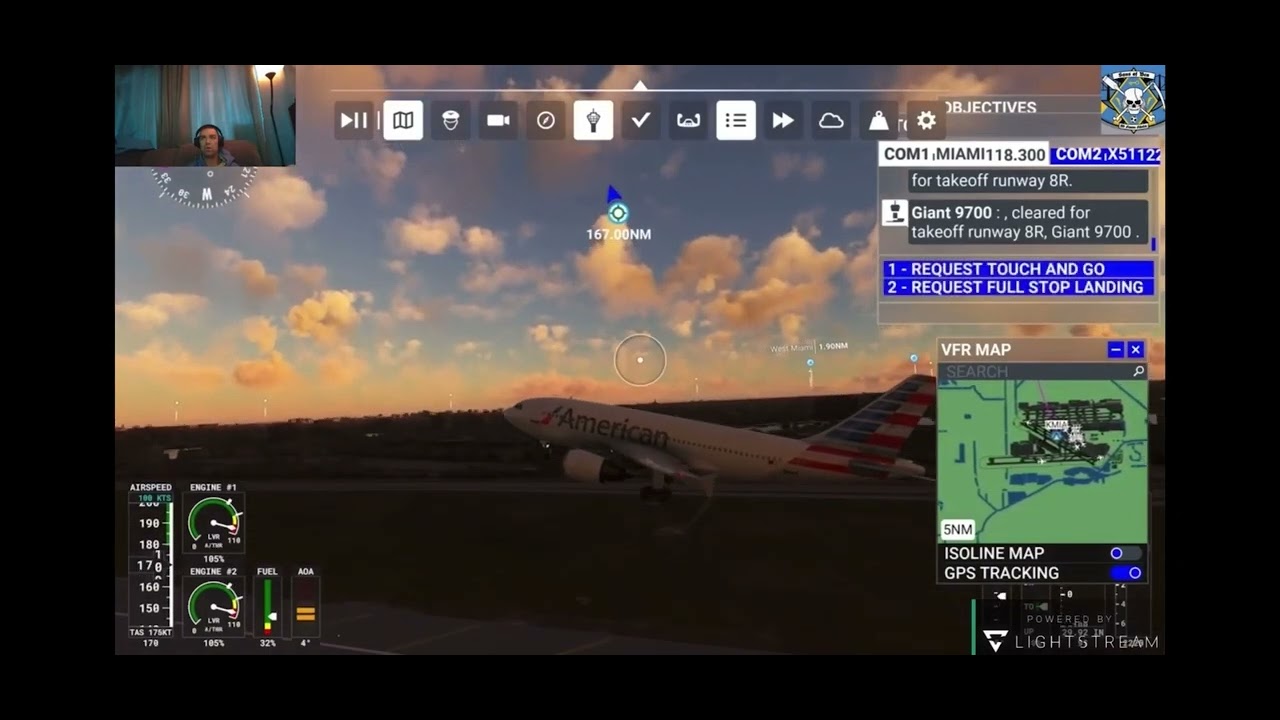 Virtual Aviation Adventure: American Airlines Takeoff in Microsoft Flight Simulator