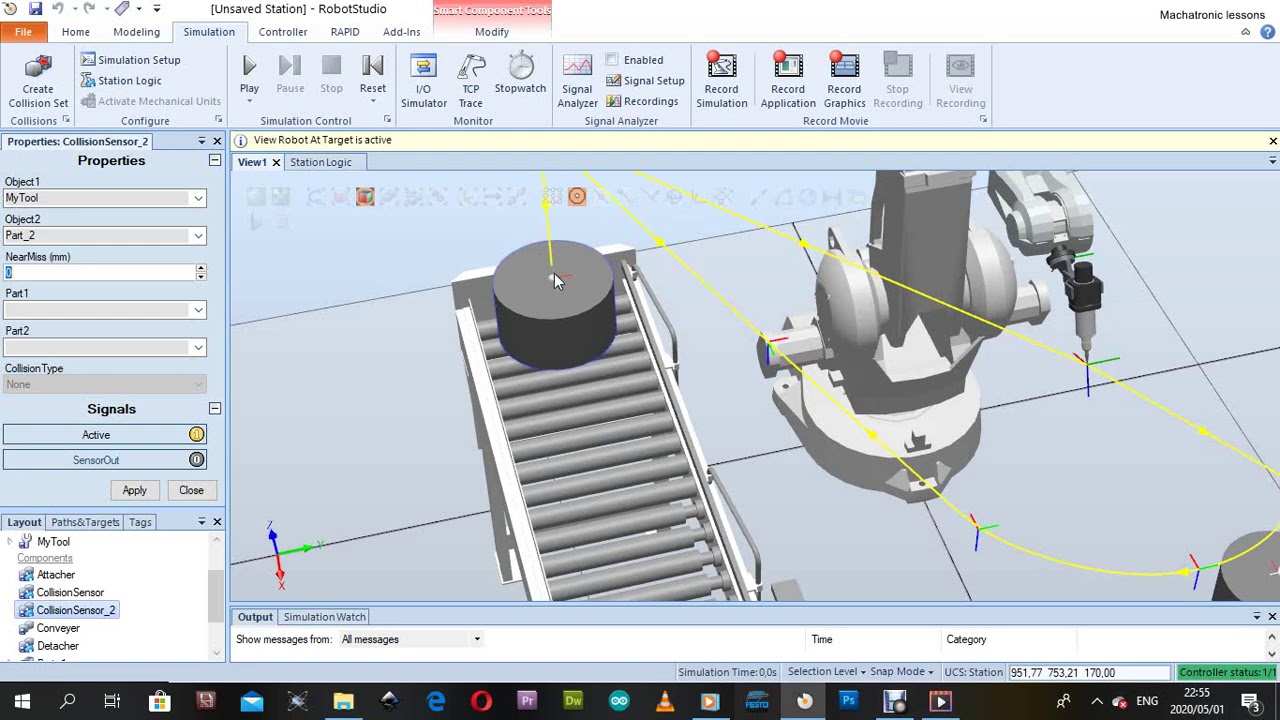 ABB ROBOTSTUDIO pick and place continued