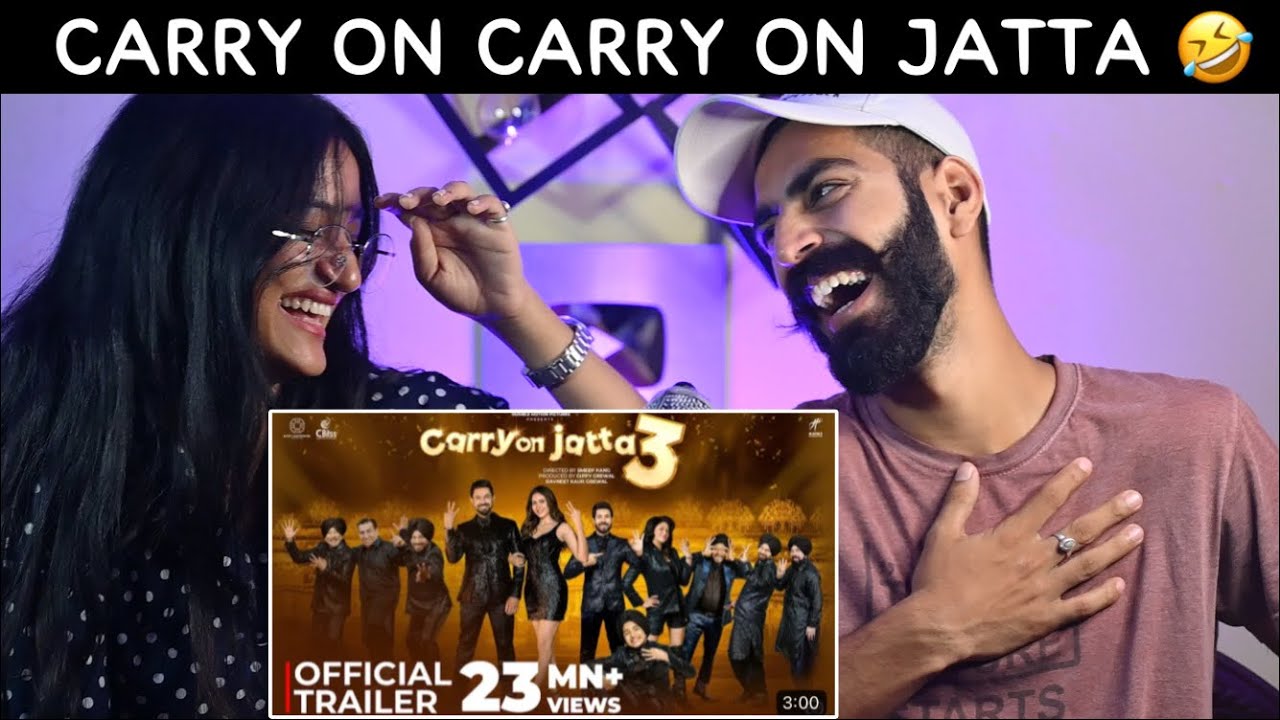 Reaction On : Carry On Jatta 3 Trailer | Gippy Grewal | Binni Dhillon | Beat Blaster