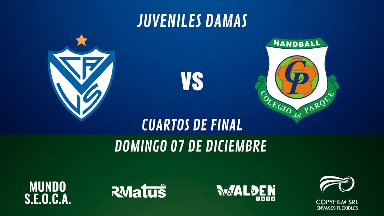 JUVENILES (F) - CF Super 8 / Velez B vs Colegio del Parque (1T)