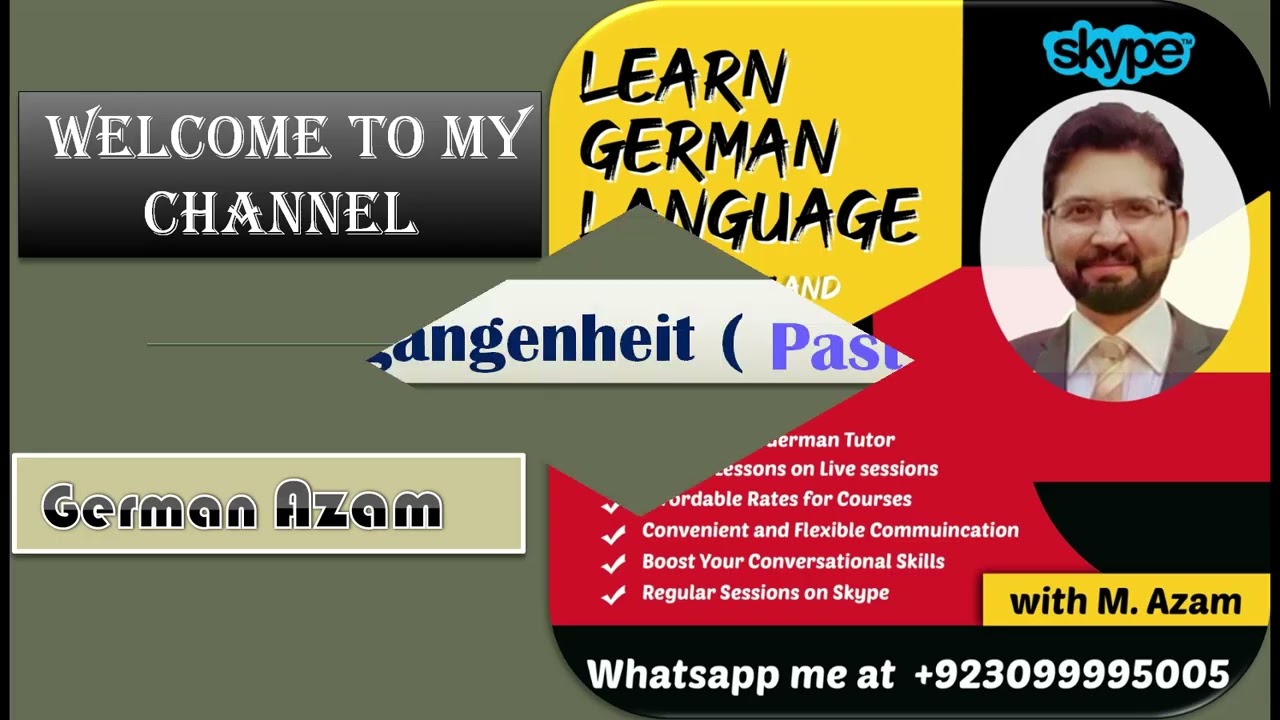 Lecture 1 A2 PAst and Possessivartikel mit dativ german azam