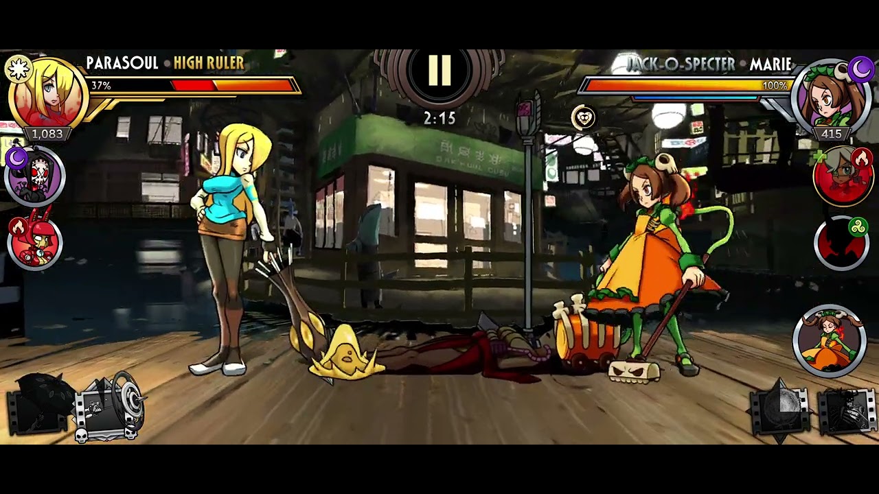 Skullgirls but im bad and have no idea what im doing