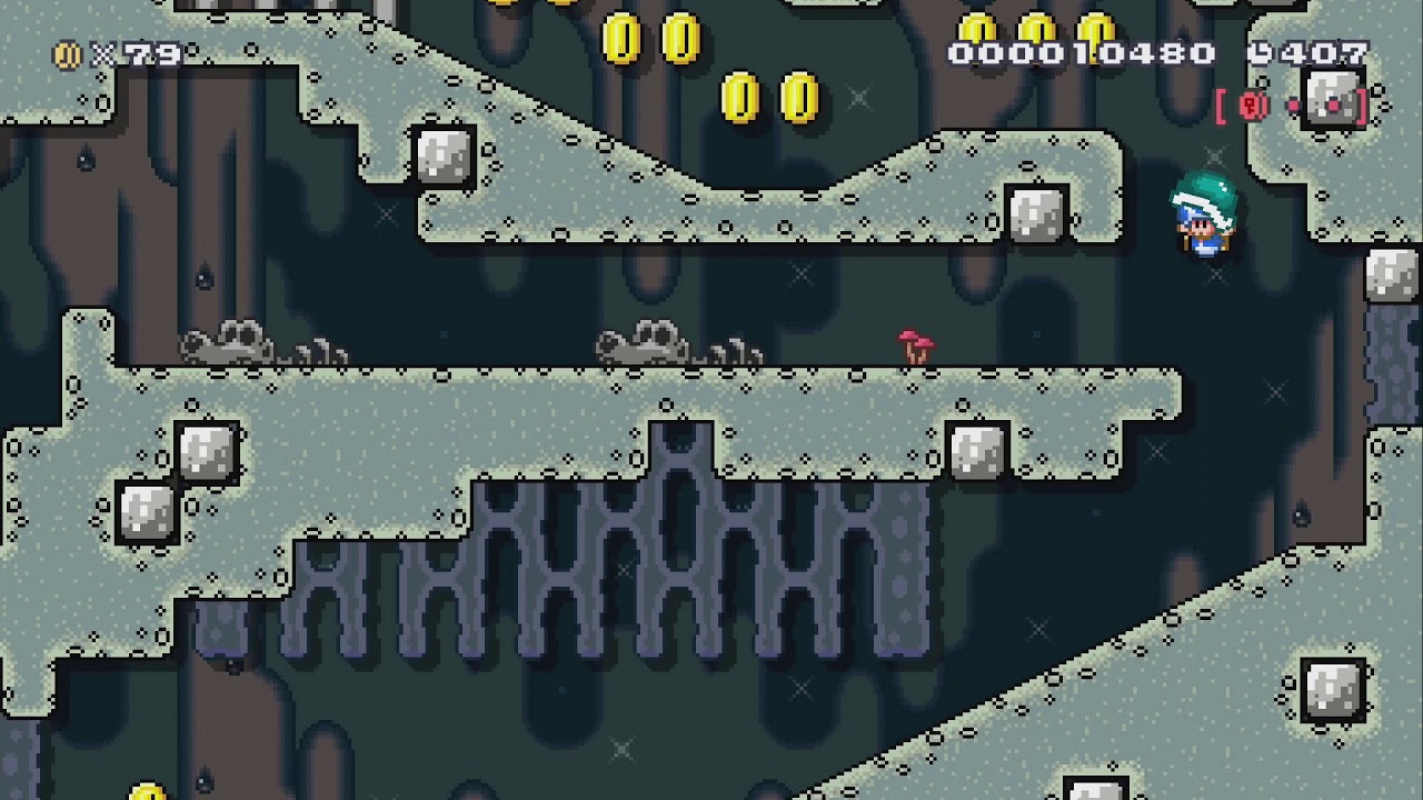 Pikmin 2: Submerged Castle by FUTUREDAYS - Super Mario Maker 2 - No Commentary 1bv
