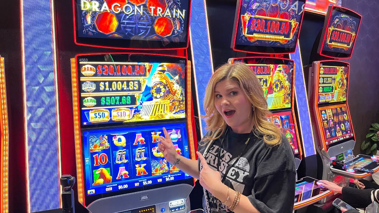 I Won BIG on the NEW Dragon Train Slot Machines!! (MUST SEE!)