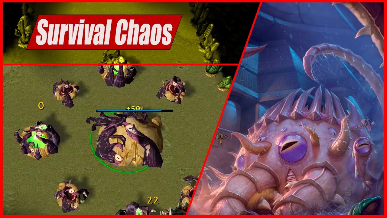 La mejor remontada del SURVIVAL xD!! | Warcraft 3 Survival Chaos (Silitid)