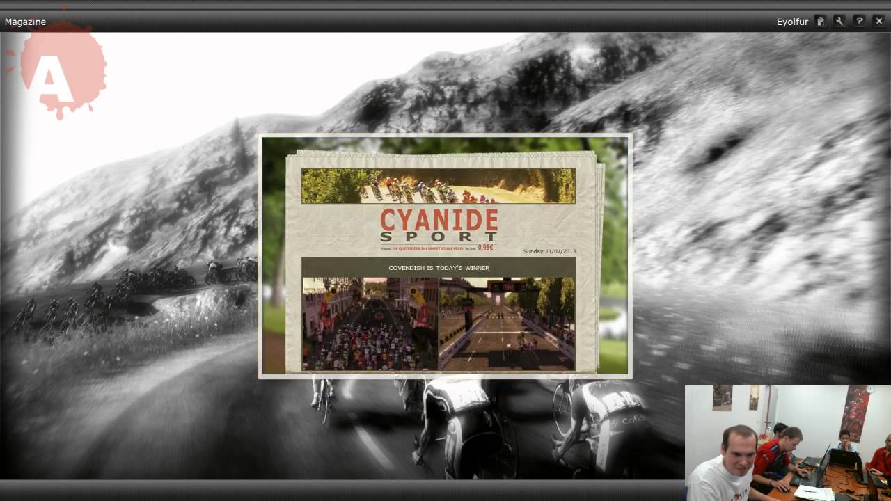 Pro Cycling Manager 2013's presentation at Cyanide Studio.