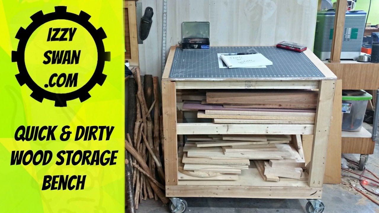 (how to make) a Quick Wood Storage Bench