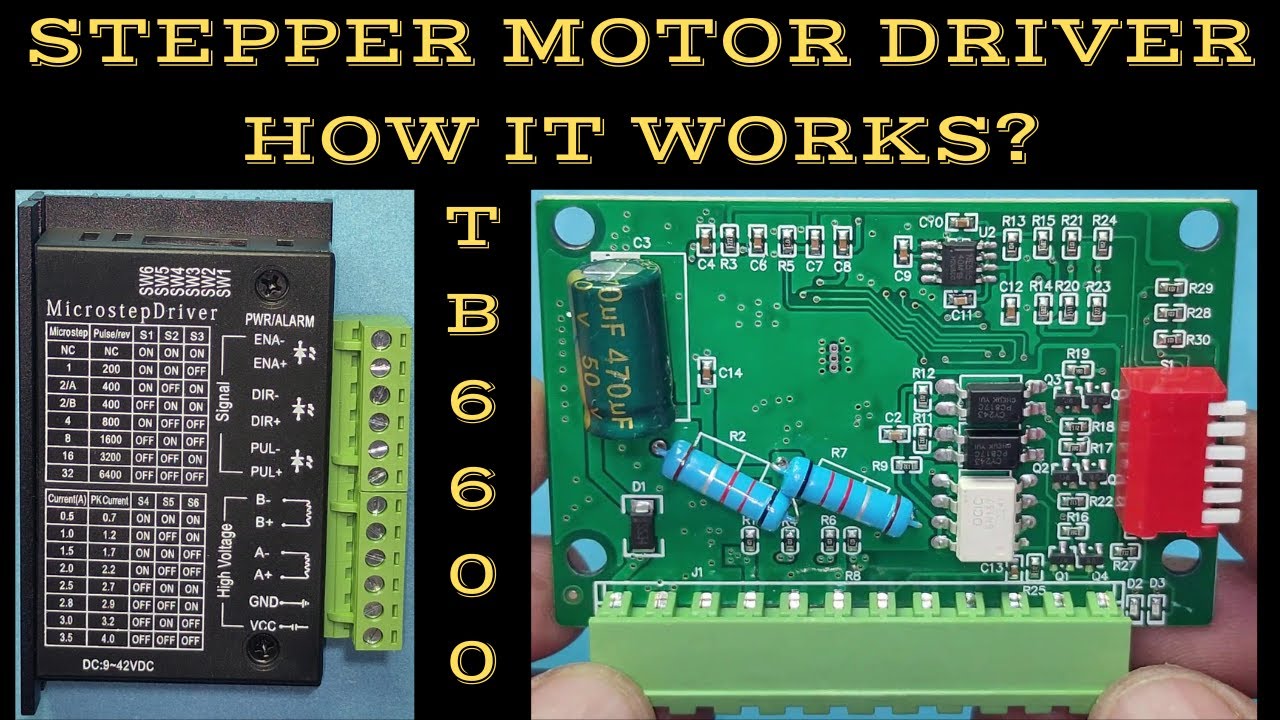 Stepper Motor Driver | Stepper Motor Driver TB6600 | TB6600 Wiring | Stepper Motor Driver Circuit |
