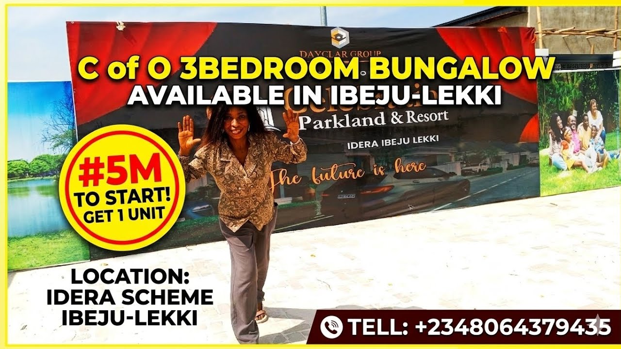 C of O 3Bedroom Bungalow For Sale in Ibeju-Lekki Lagos 08064379435 #ibejulekkiproperties #forsale 