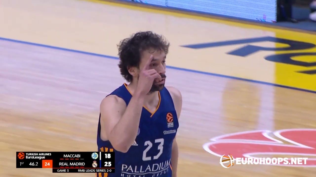 Sergio Llull (18 points) Game 3: Real Madrid vs. Maccabi Playtika Tel Aviv