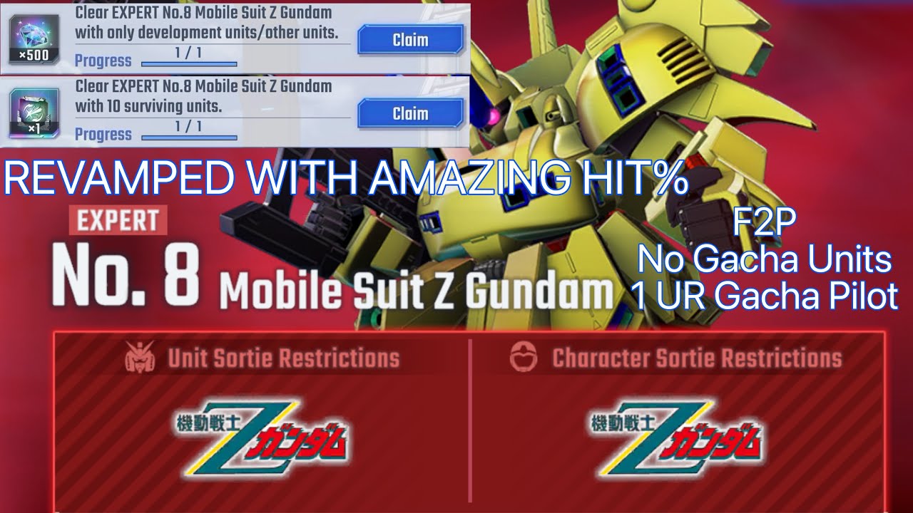 SD Gundam G Gen Eternal Eternal Road: Mobile Suit Z Gundam (EXPERT) (F2P) (REVAMPED 2) (ALT BGM)