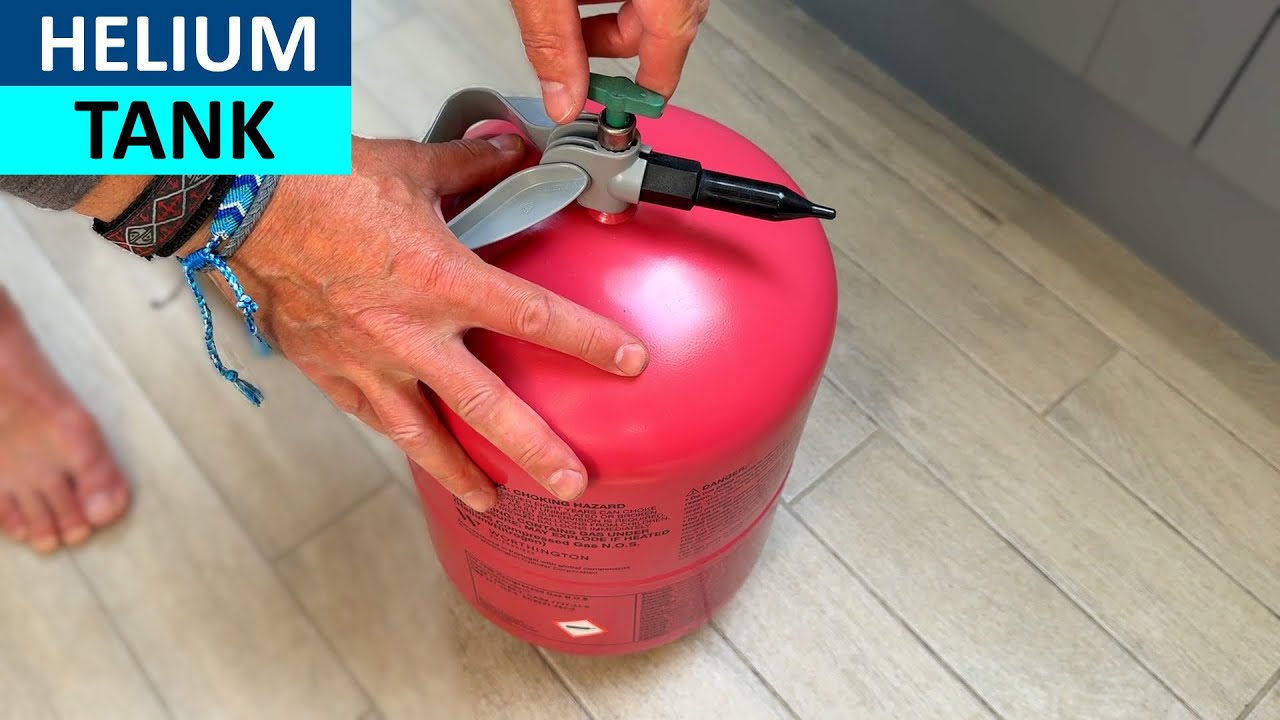 How to use a Helium Tank to blow up Balloons - How to inflate balloons using a Helium Tank