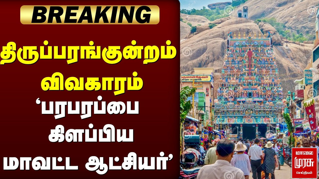 🔴 BREAKING : திருப்பரங்குன்றம்  விவகாரம்  பரபரப்பை கிளப்பிய மாவட்ட ஆட்சியர் |THIRUPARANGUNDRAM |