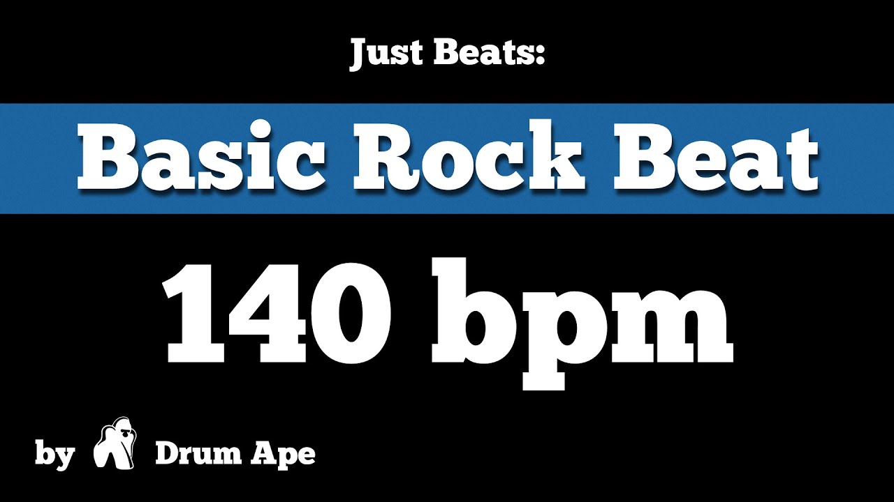 140 bpm Basic Rock Beat Drum Groove *Backing Track*