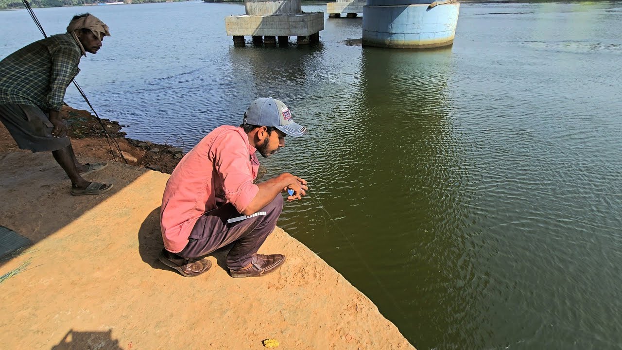 village fishing🦈രണ്ട് ഹൂക്കിൽ കരിമീൻ ചാകര 🦈💥Traditional Fishing|Fishing Malayalam,karimeen fishing