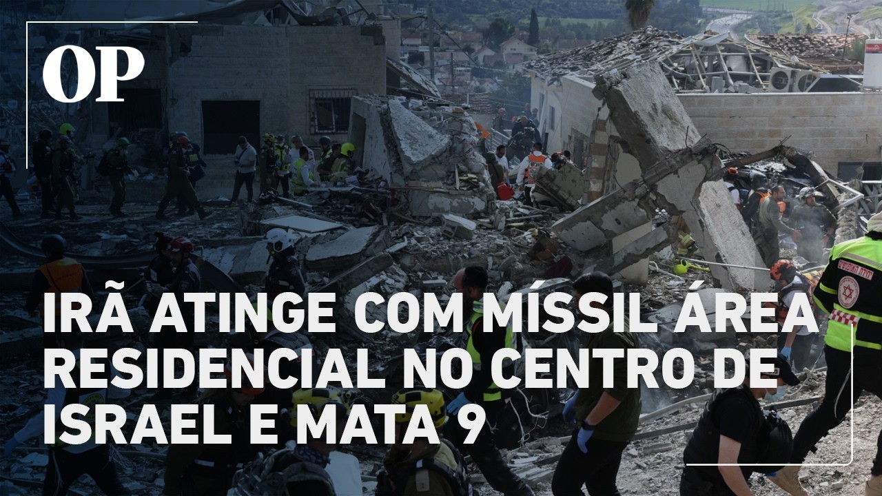 Irã atinge com míssil área residencial no centro de Israel e mata 9