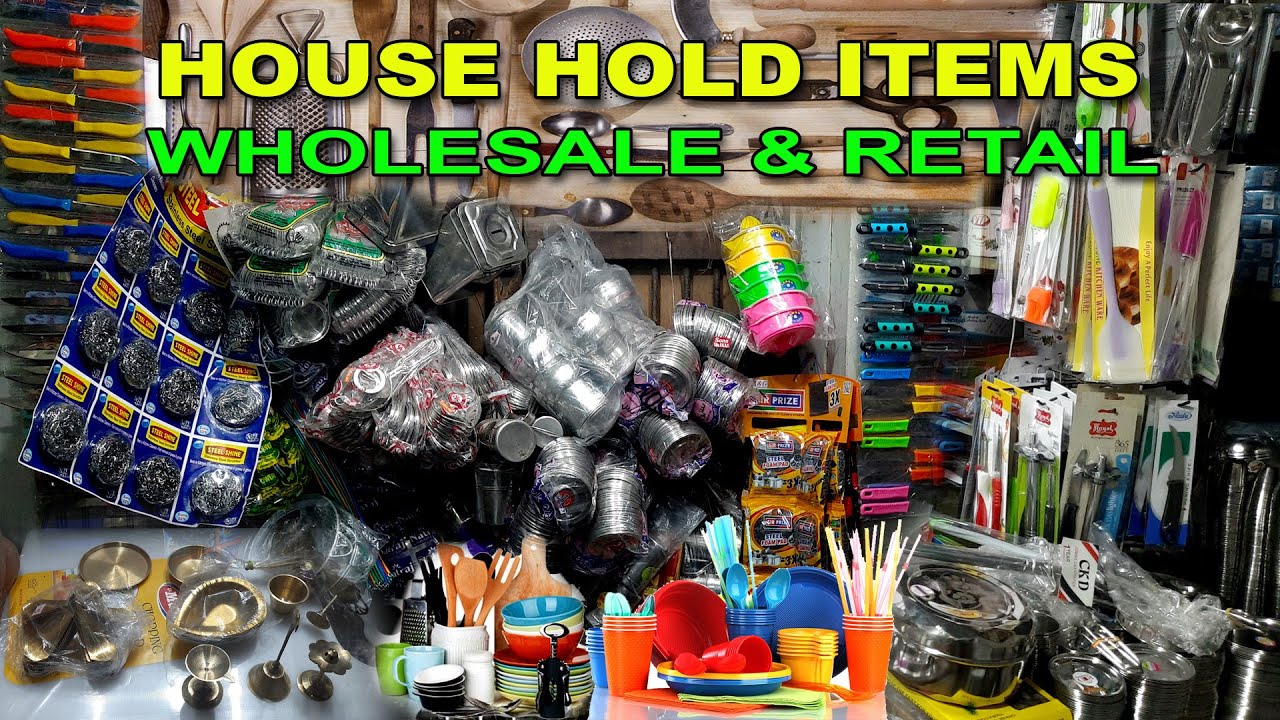 Household Items Wholesale & Retail Market at Kolkata, Canning Street