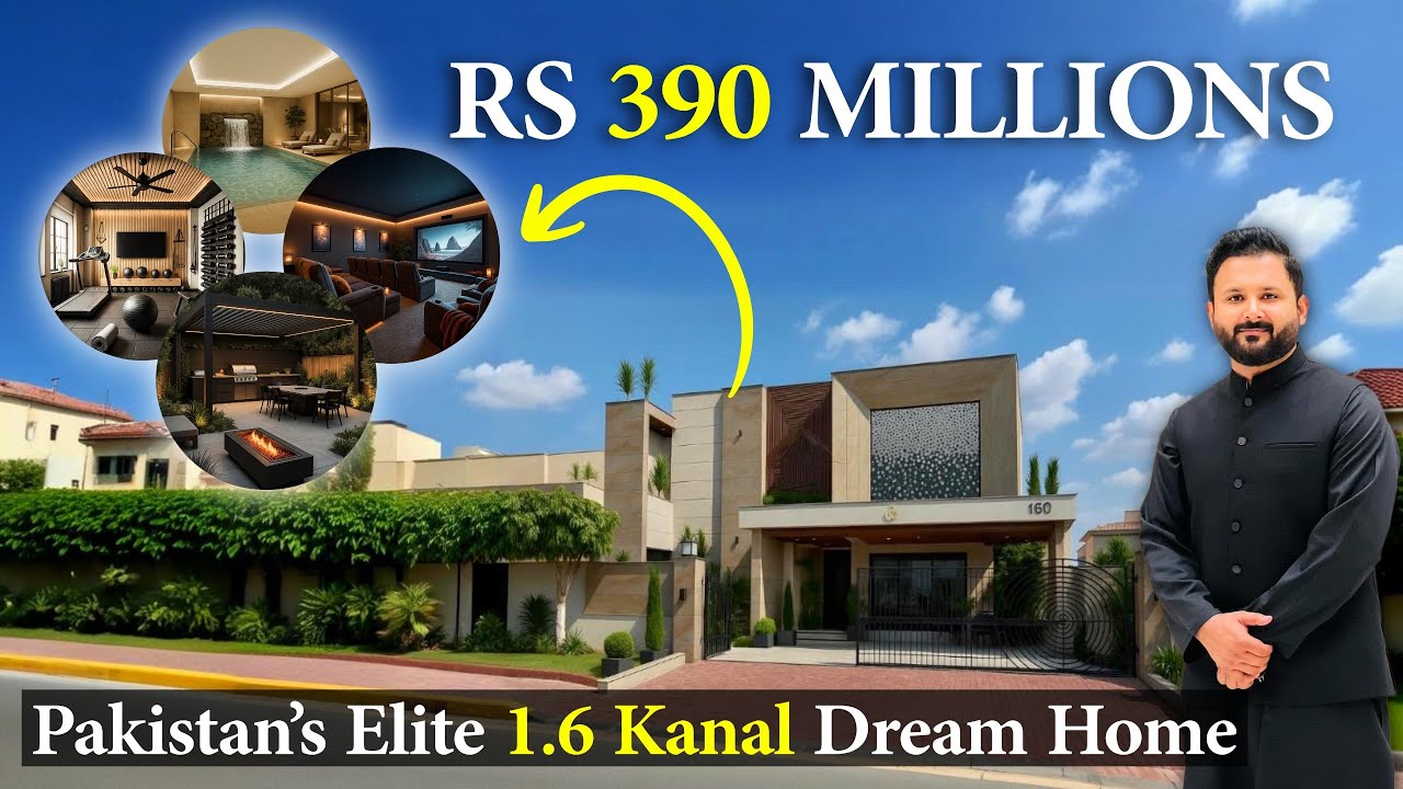 39 Crore Luxury Mansion Tour | furnished 1.6 Kanal House in Islamabad
