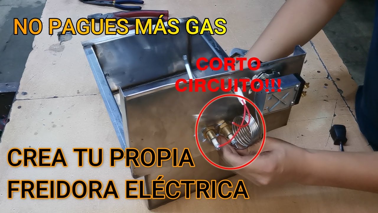 Ya no pagues más gas!!! haz tu propia freidora eléctrica: Super sencillo!!! (2020)