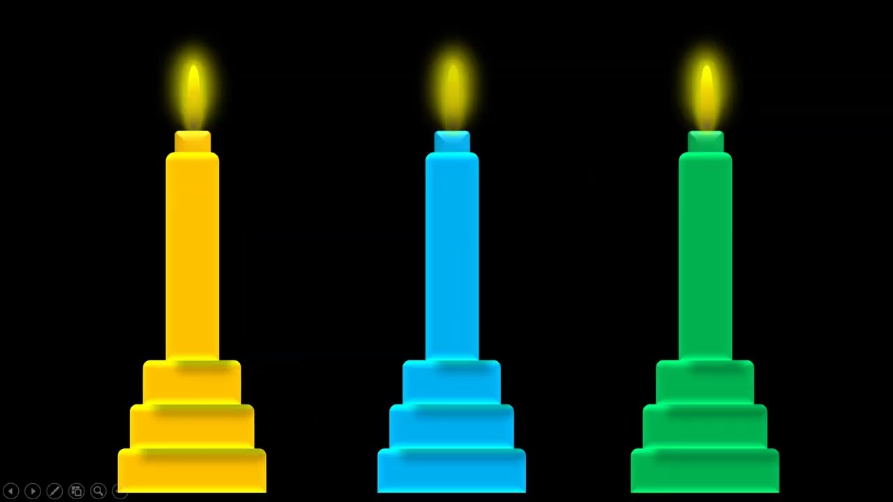 PowerPoint me Candle Animation Kaise Banaye | How to make burning Candle Animation