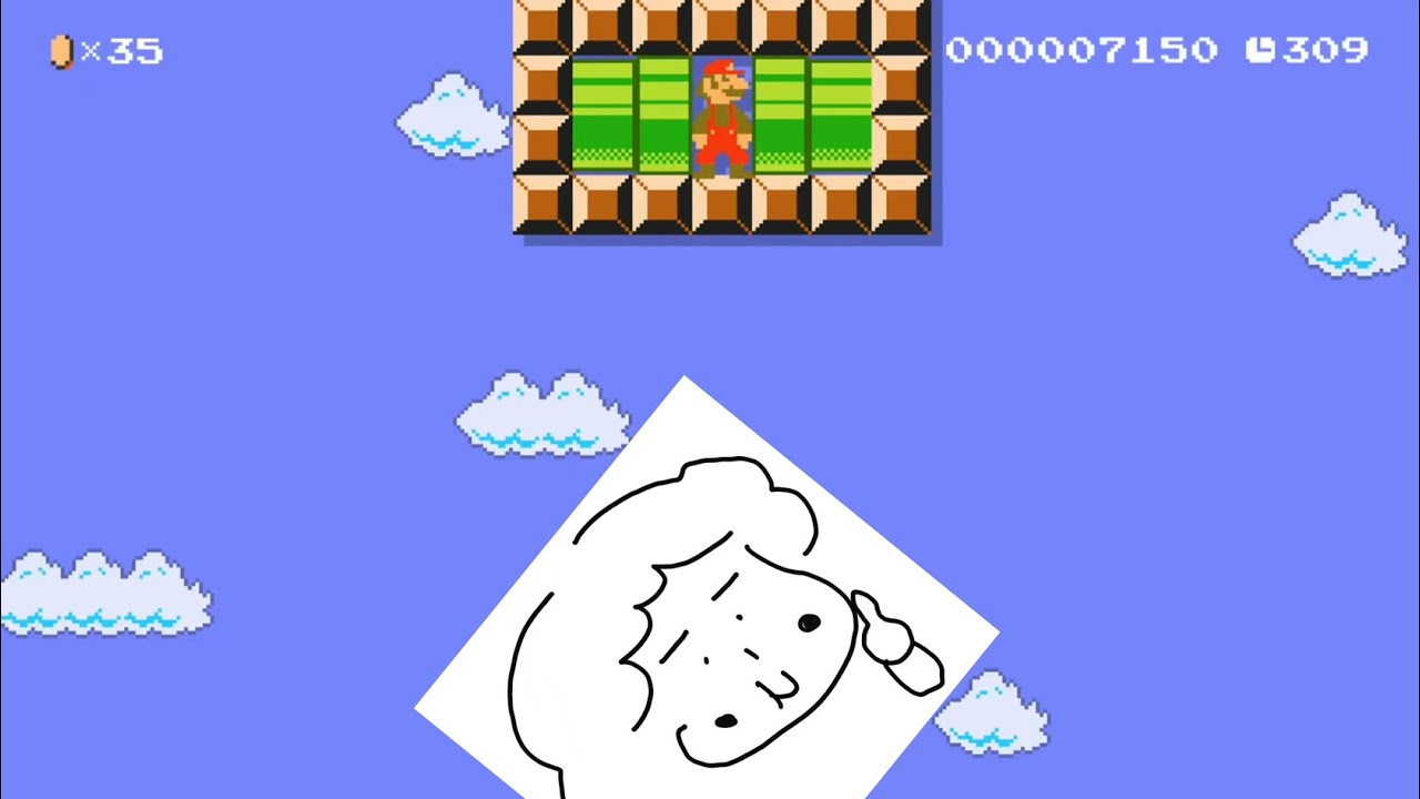 マリオメーカーにお母さんが挑戦 いいね➡️新着 😍イイねは一つクリアできました…