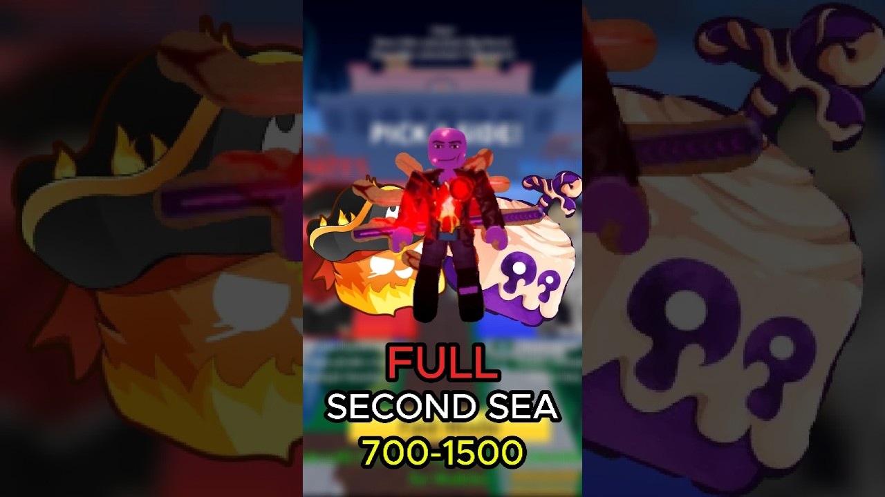 Full Second Sea! Beating Blox Fruits With Only One Fruit