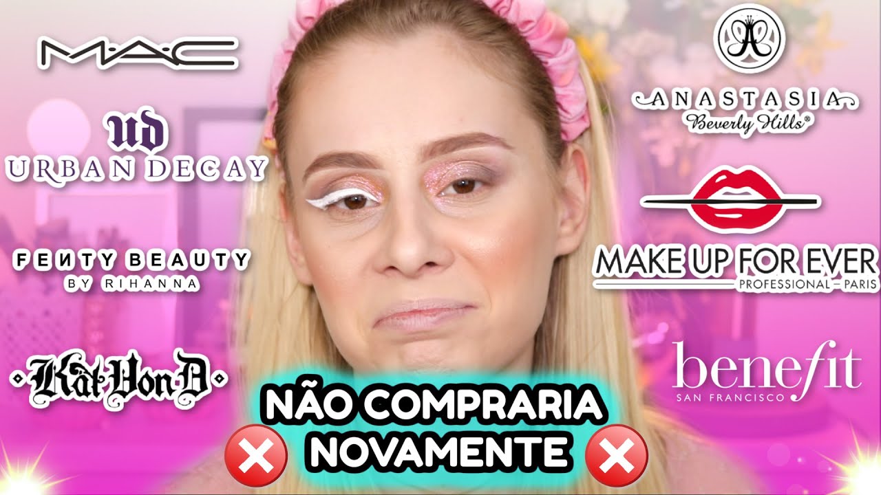 usei SÓ as MAQUIAGENS IMPORTADAS que me arrependi de comprar