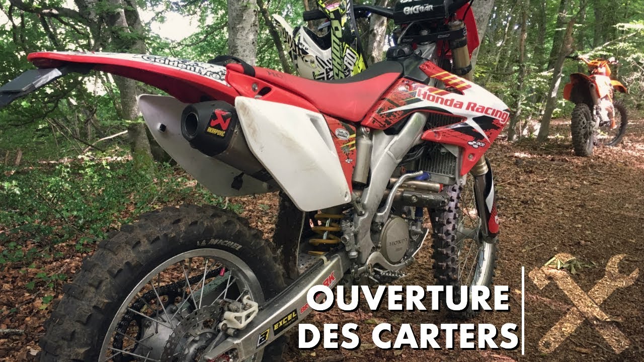 DEMONTAGE HM CRF 250 #4 OUVERTURE DES CARTERS