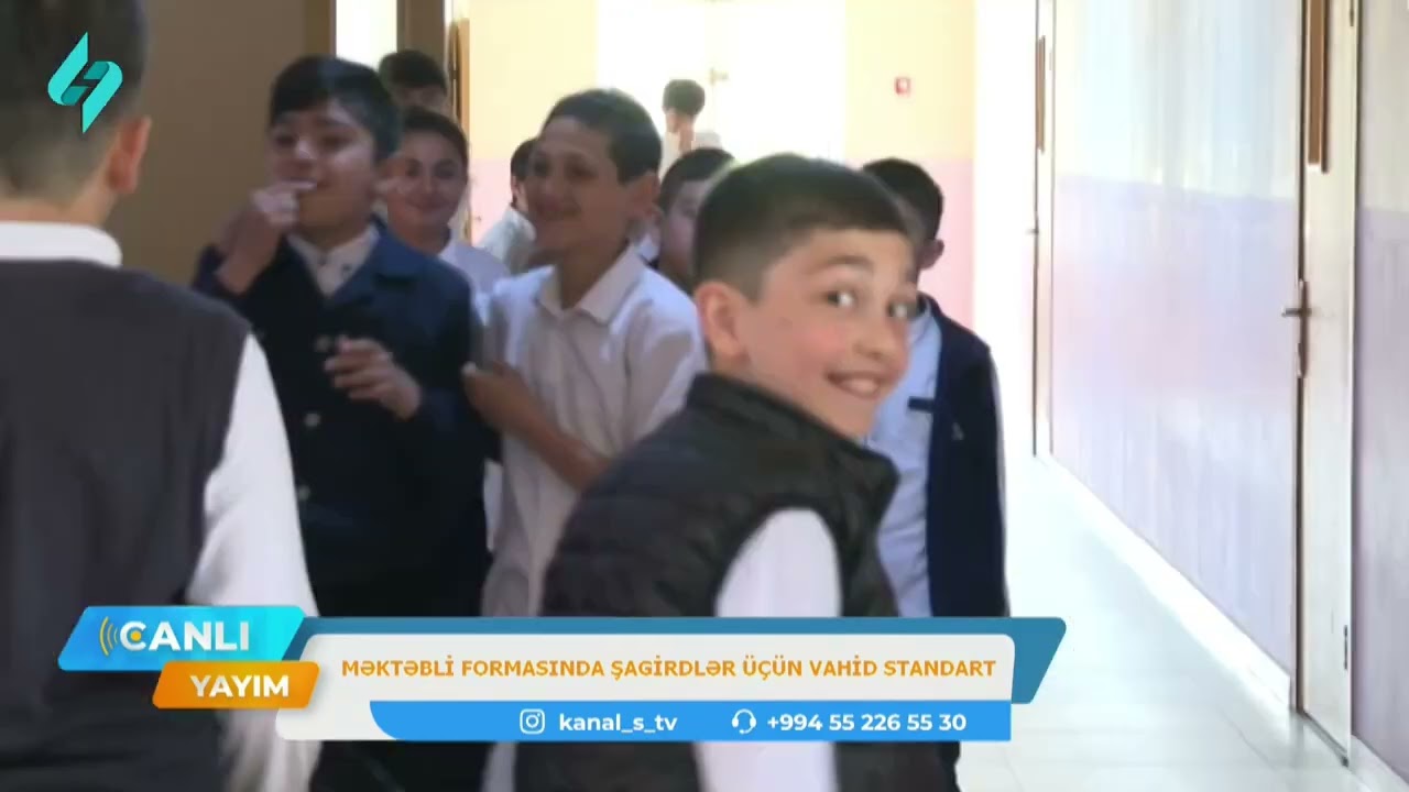 Məktəbli formasında şagirdlər üçün vahid standart | Canlı Yayım