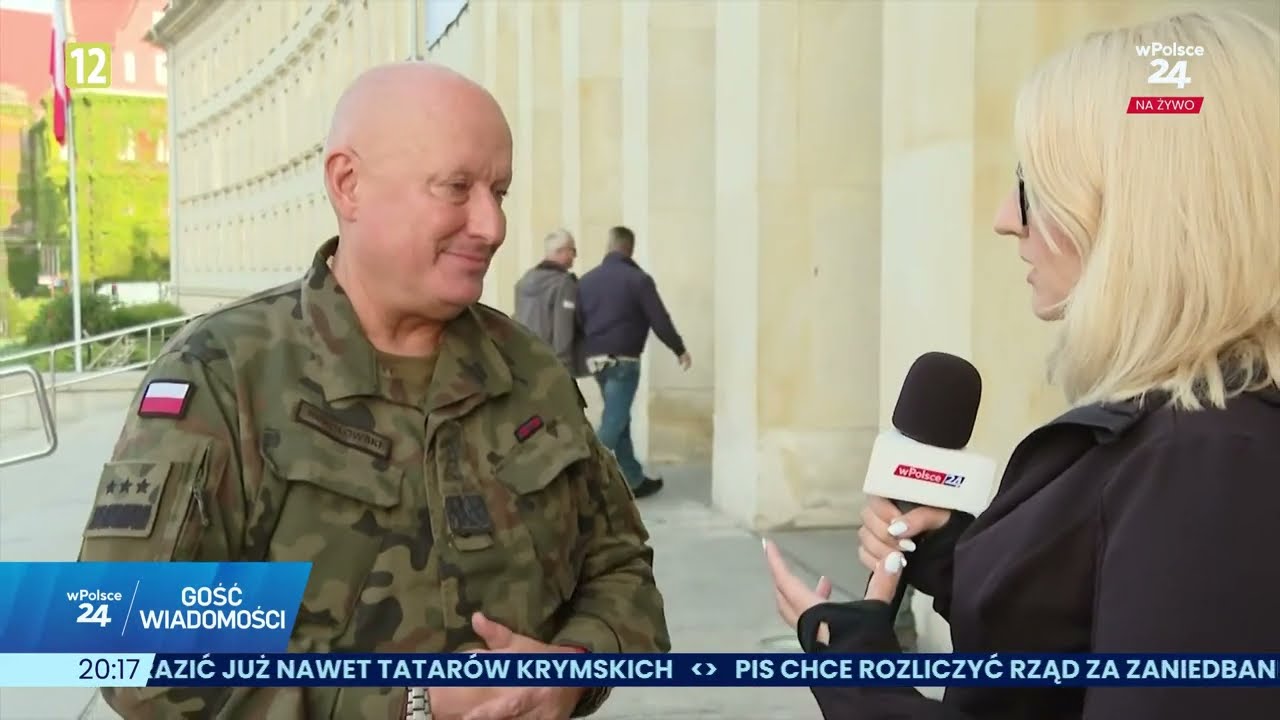 W telewizji wPolsce24 rozmowa z gen. M. Sokołowskim o pomocy wojska na terenach dotknietych powodzią
