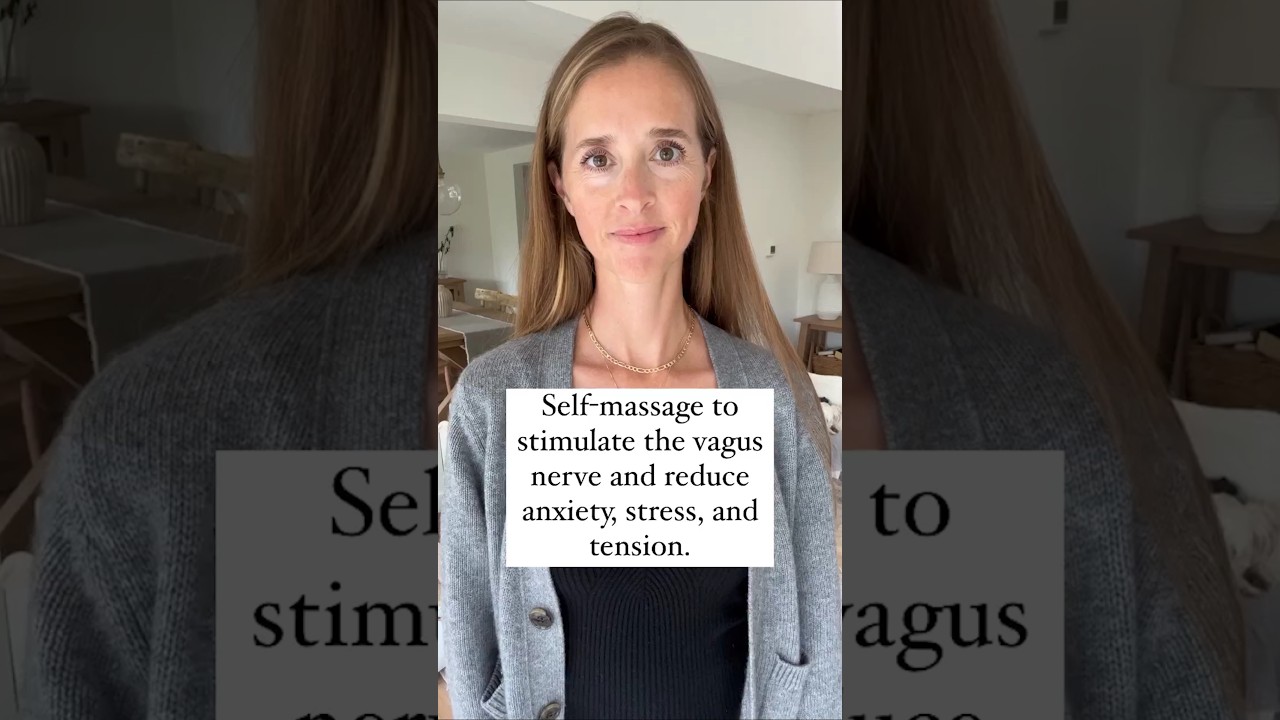 Self-massage to reduce anxiety, stress, and tension