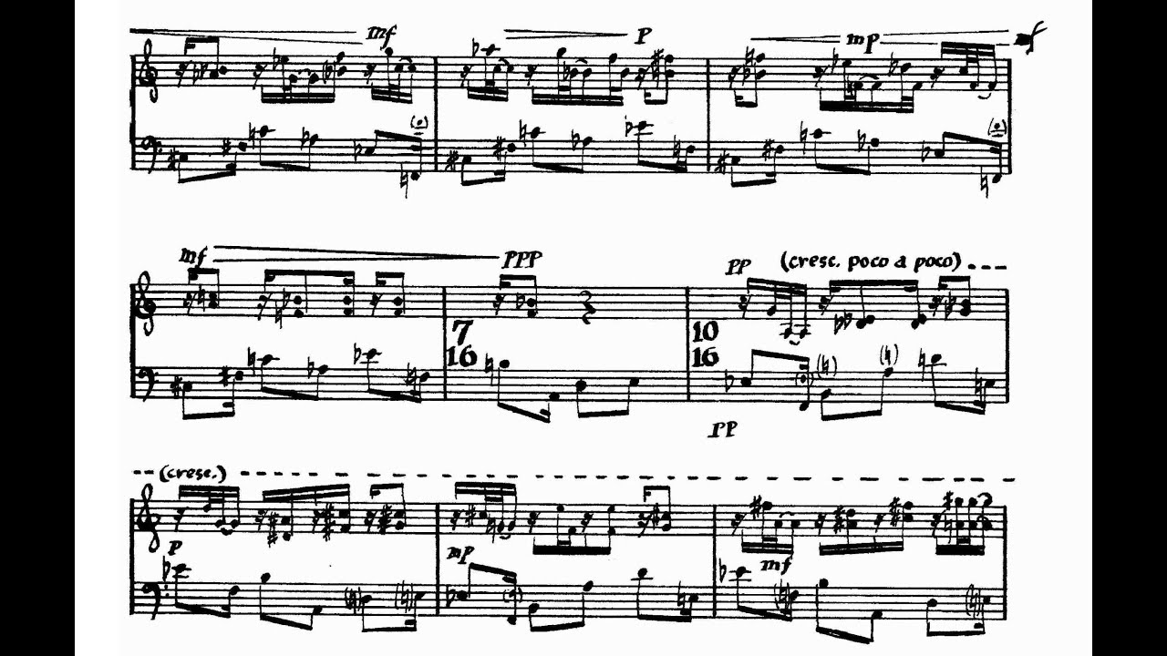 Jacob Druckman - Reflections on the Nature of Water for Marimba (1986) [Score-Video]