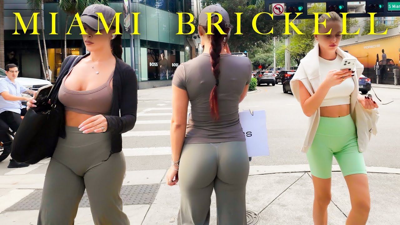 Miami Daylife in Brickell 🌴 Beautiful People, Workouts & Waterfront Vibes!