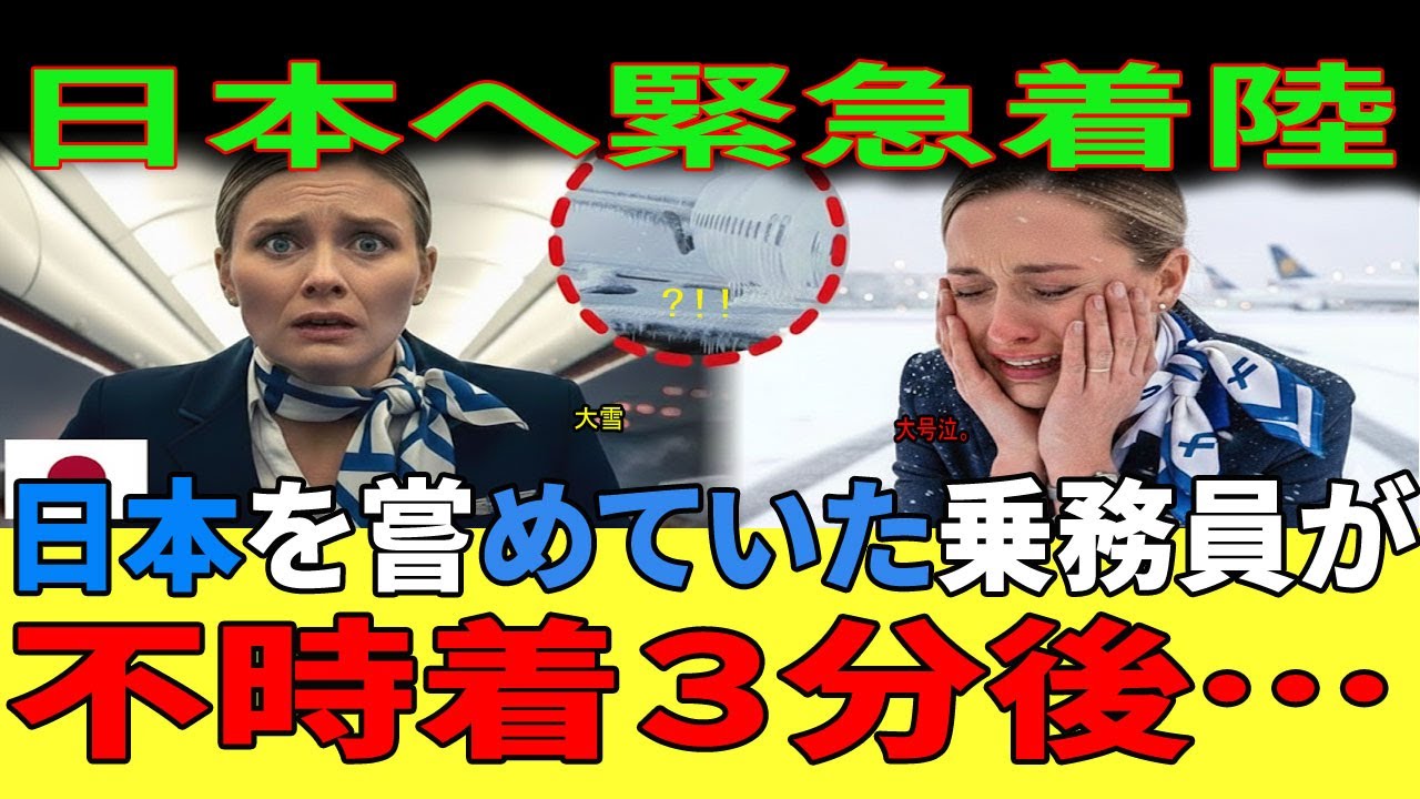 【海外の反応】大雪で全空港が閉鎖！墜落まで12分…絶望のフィンランド機に届いた日本からの無線「心配は無用です」。不可能を可能にした新千歳空港の神技術に世界が震撼！