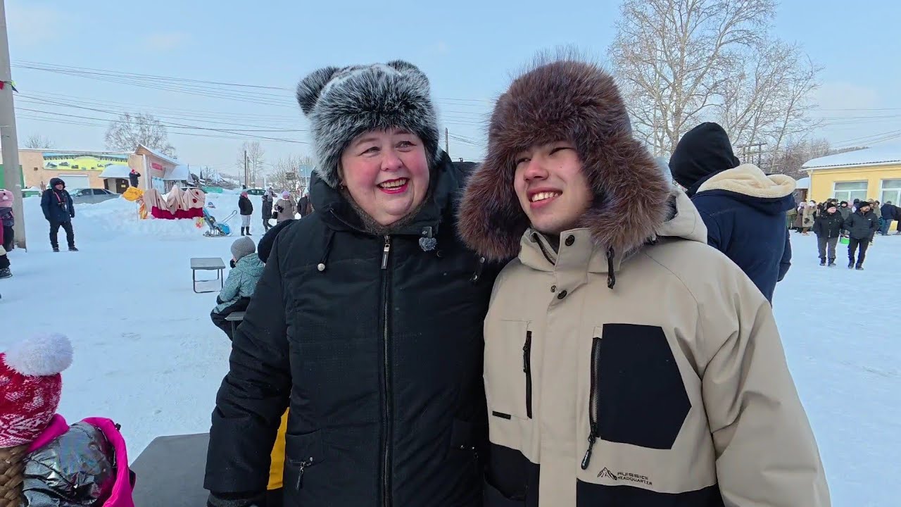 В двух местах побывали на проводах русской зимы.