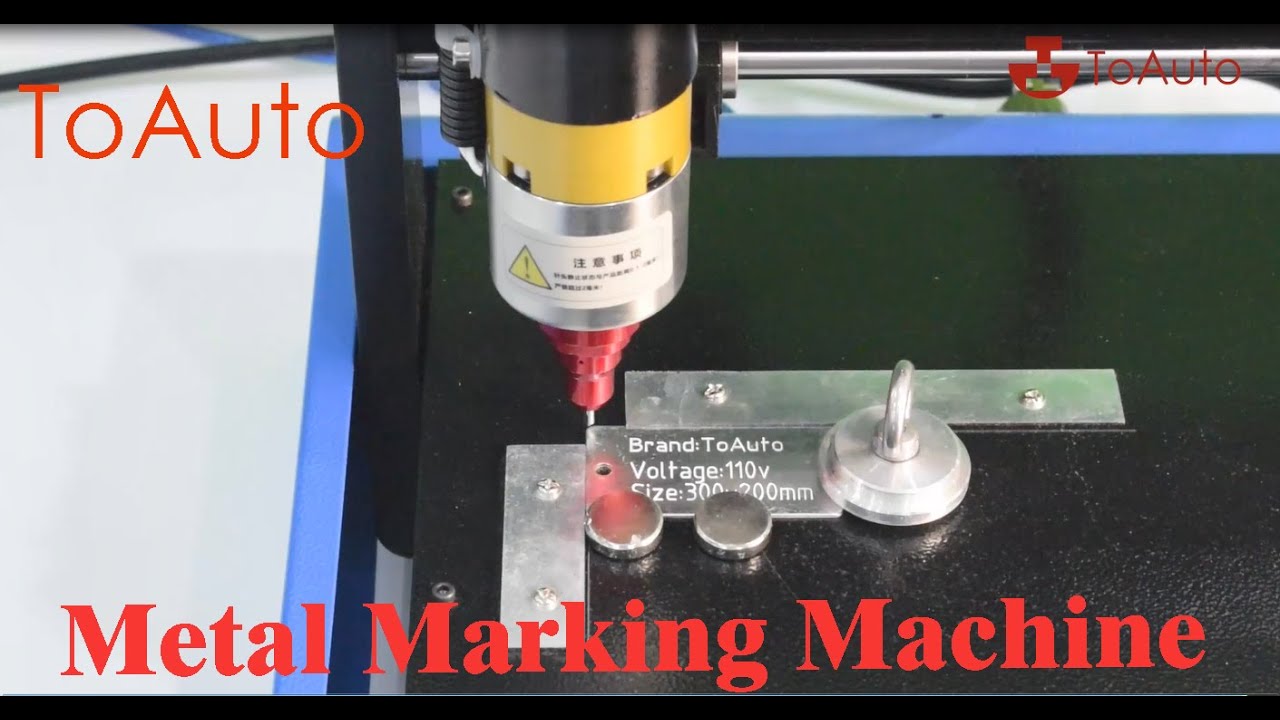 ToAuto Electric Metal Marking Machine Engraving Machine Test