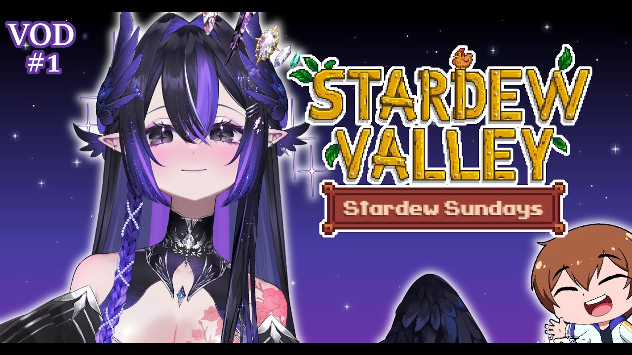 ✦playing stardew for the first timeee! ✦with @HawkblooYT 🐦‍⬛✦