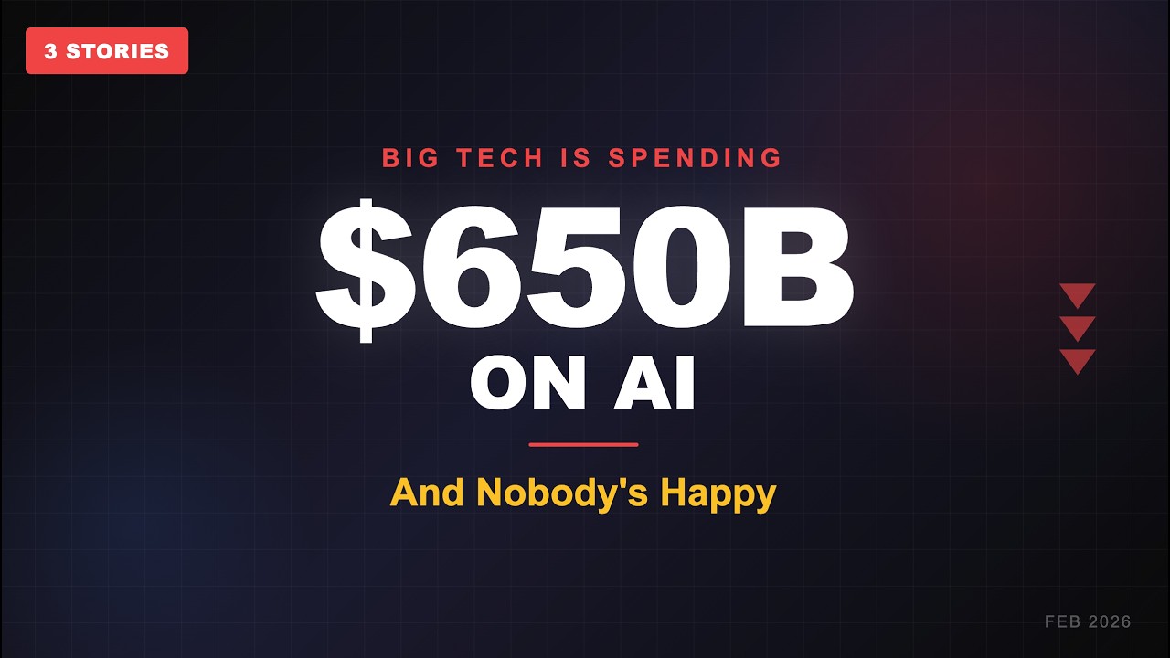 $650B on AI and Nobody's Happy | 3 Stories You Need to Know