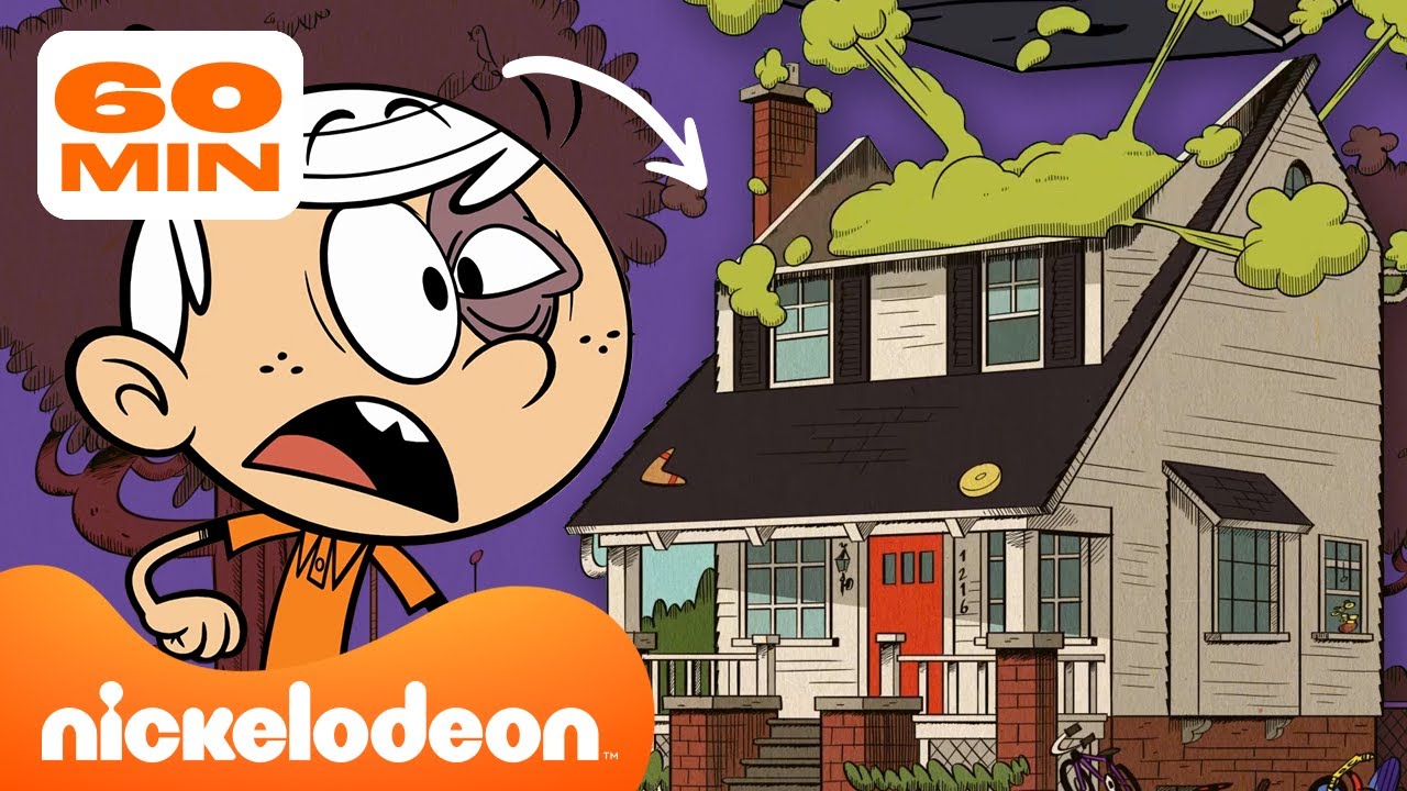Loud House | Toda Vez que a Casa dos Loud é Destruída! 💥 | Compilação de 60 minutos | Nickelodeon