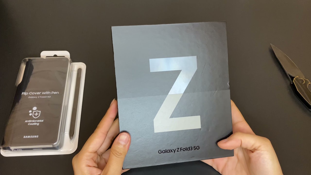 Unboxing my z fold3 package - فتح علبة galaxy zfold 3