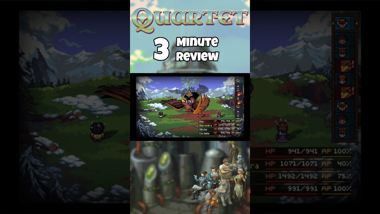 Quartet Review in Just 3 Minutes! - Indie RPG of the Year!?