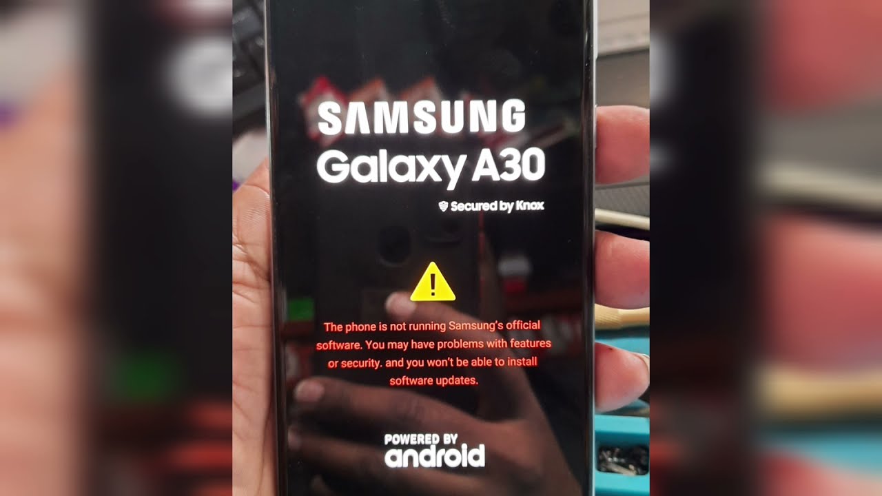 the phone is not running samsung official software how to solve A30 All samsung Phone fix all Error