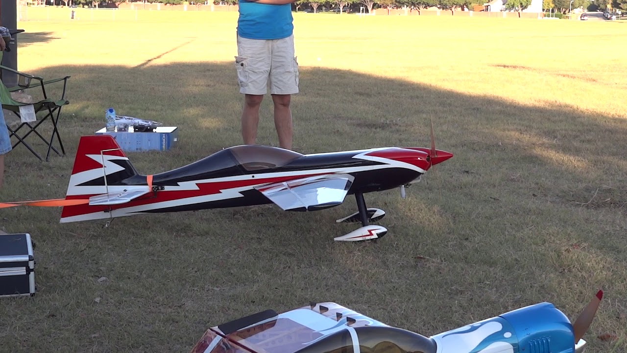 Maiden Flight of Pat's 35cc Sbach RC Plane