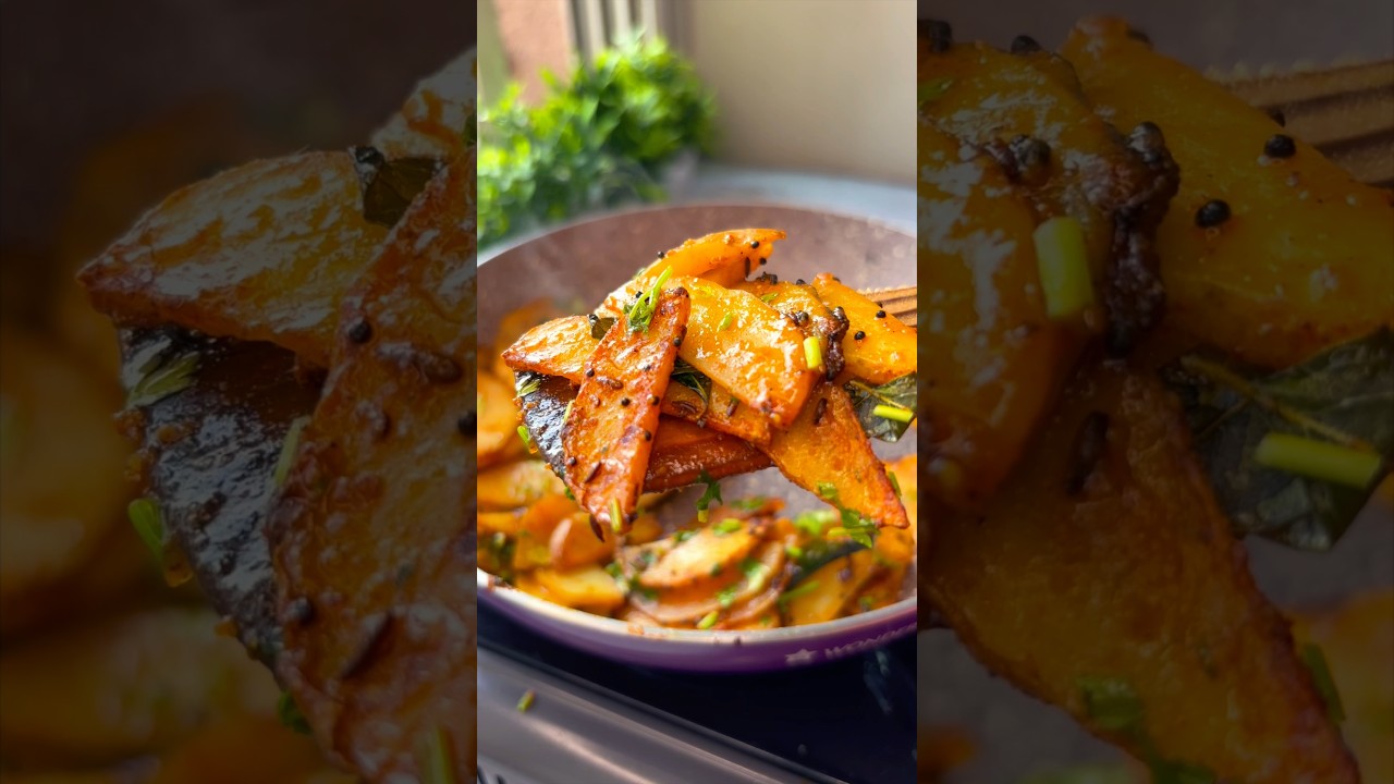 Ep.3 Basic Maharashtrian Meals- Batata Kachrya #sabji #batata #alookisabji #potatorecipe