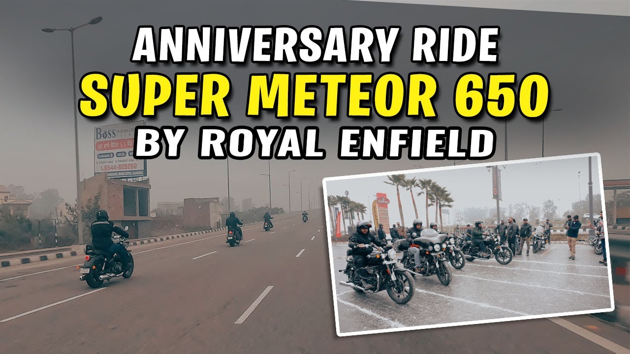 Anniversary Ride Super Meteor 650 from Royal Enfield