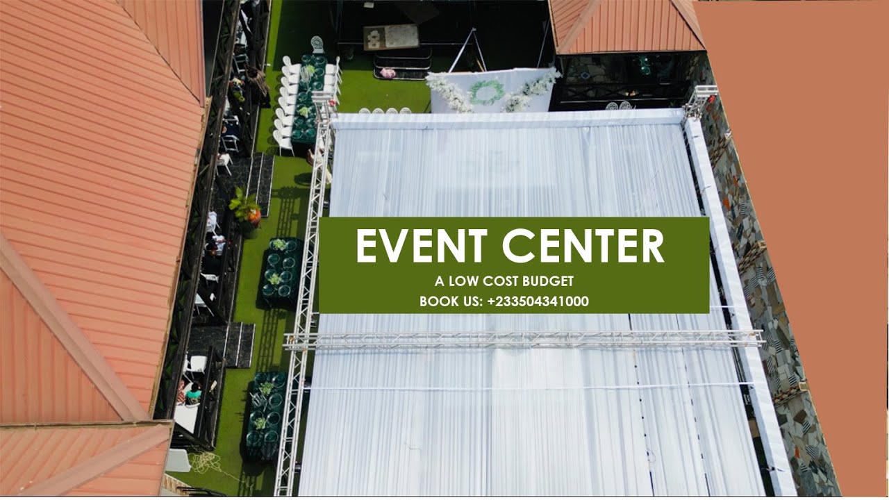A BUDGET EVENT CENTER IN ACCRA GHANA | SHOT ON DJI mini 3pro | CICAGRAPHICS
